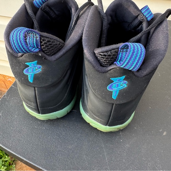 Nike Air Foamposite One Black Aurora Green Blue 6.5Y Men 6.5 Women 8